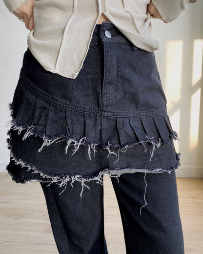 現貨 JN057 Bootcut Jeans - Black