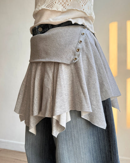 TP569 Folding 2way Skirt / Top - Gray | Black