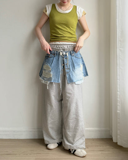 VT286 DotDot Vest - Green | Gray
