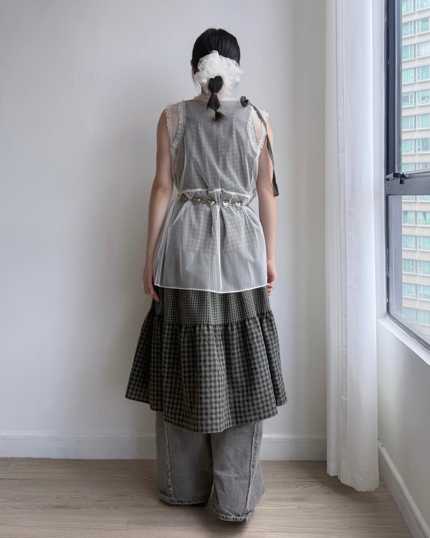 DS281 Check Halter OPS - Charcoal | Khaki