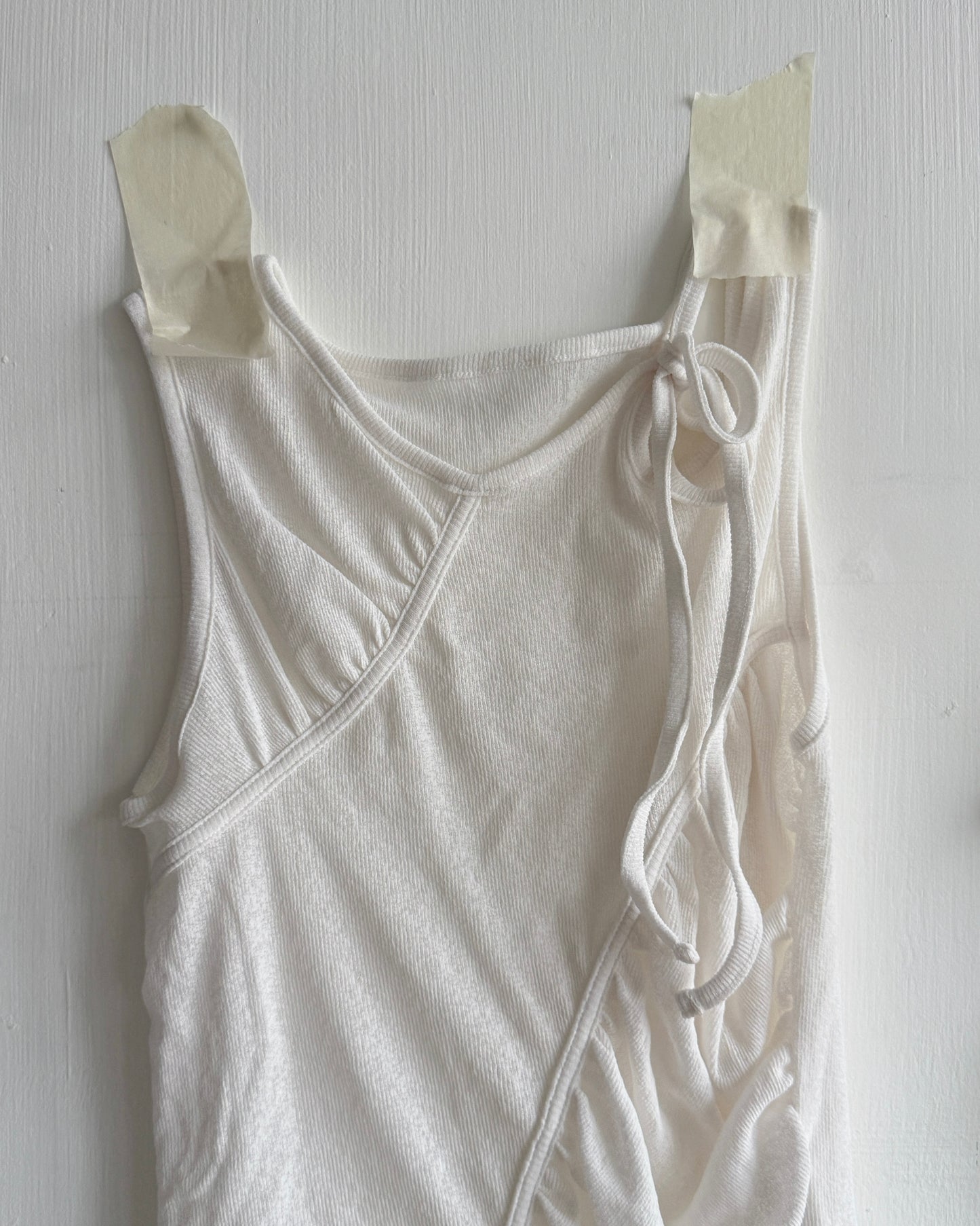 VT306 Crew Sleeveless - Ivory | Olive | Charcoal