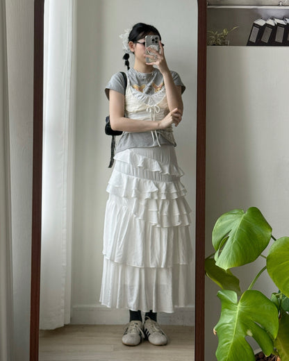 TP582 Rabbit TEE - White | Gray