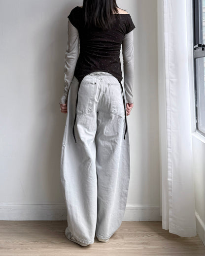 TP543 Star Shirring Top - White | Gray | Black