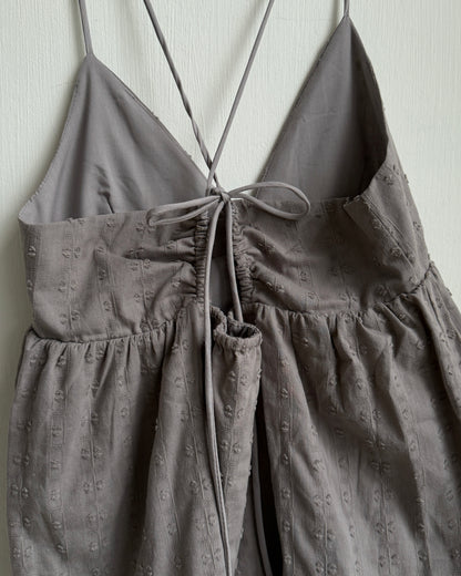 DS292 Flowy Asymmetric OPS - White | Gray