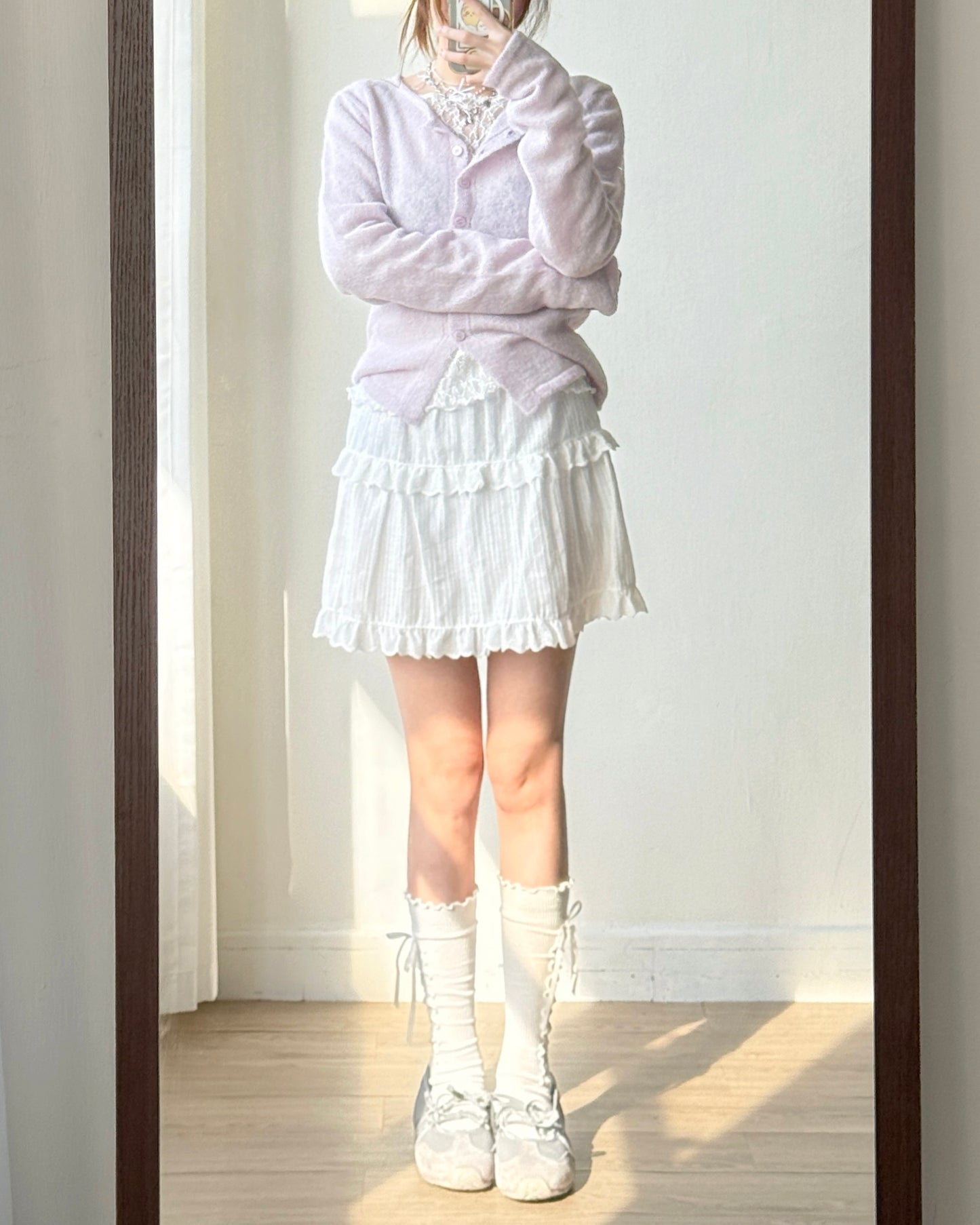 SK205 Tiered Skirt - White