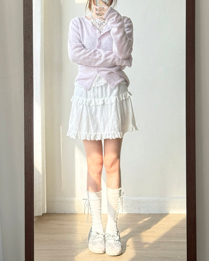 SK205 Tiered Skirt - White