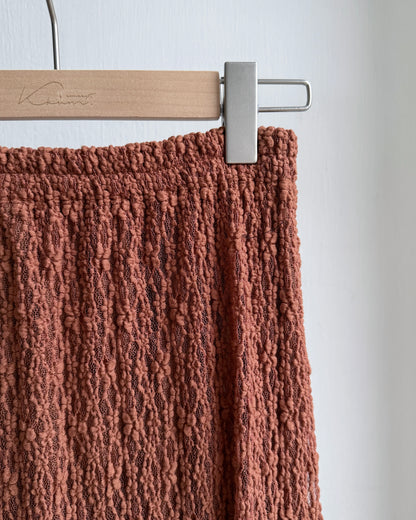 SK204 Lace Maxi Skirt - Brick | Gray