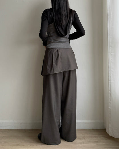 PT080 Wrap Pants - Khaki | Black