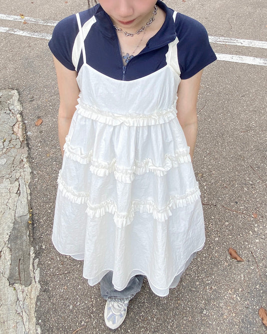 DS273 Balloon Frill OPS - Ivory | Black