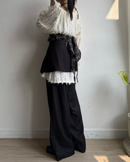 TP573 Crumbble Blouse - Khaki | Black | Ivory