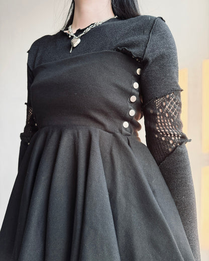 TP569 Folding 2way Skirt / Top - Gray | Black