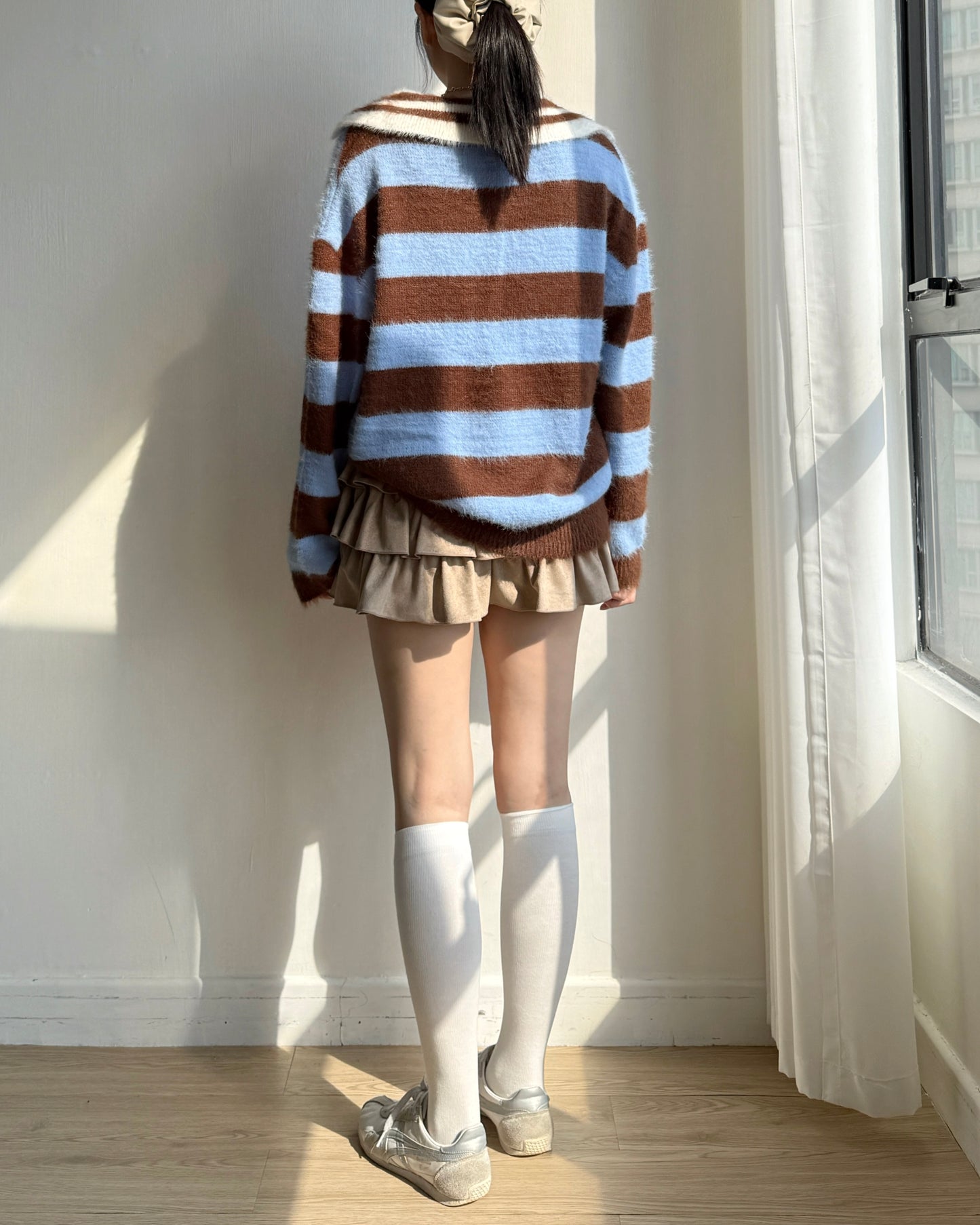 TP556 MoMo Striped Knit - Blue | Black