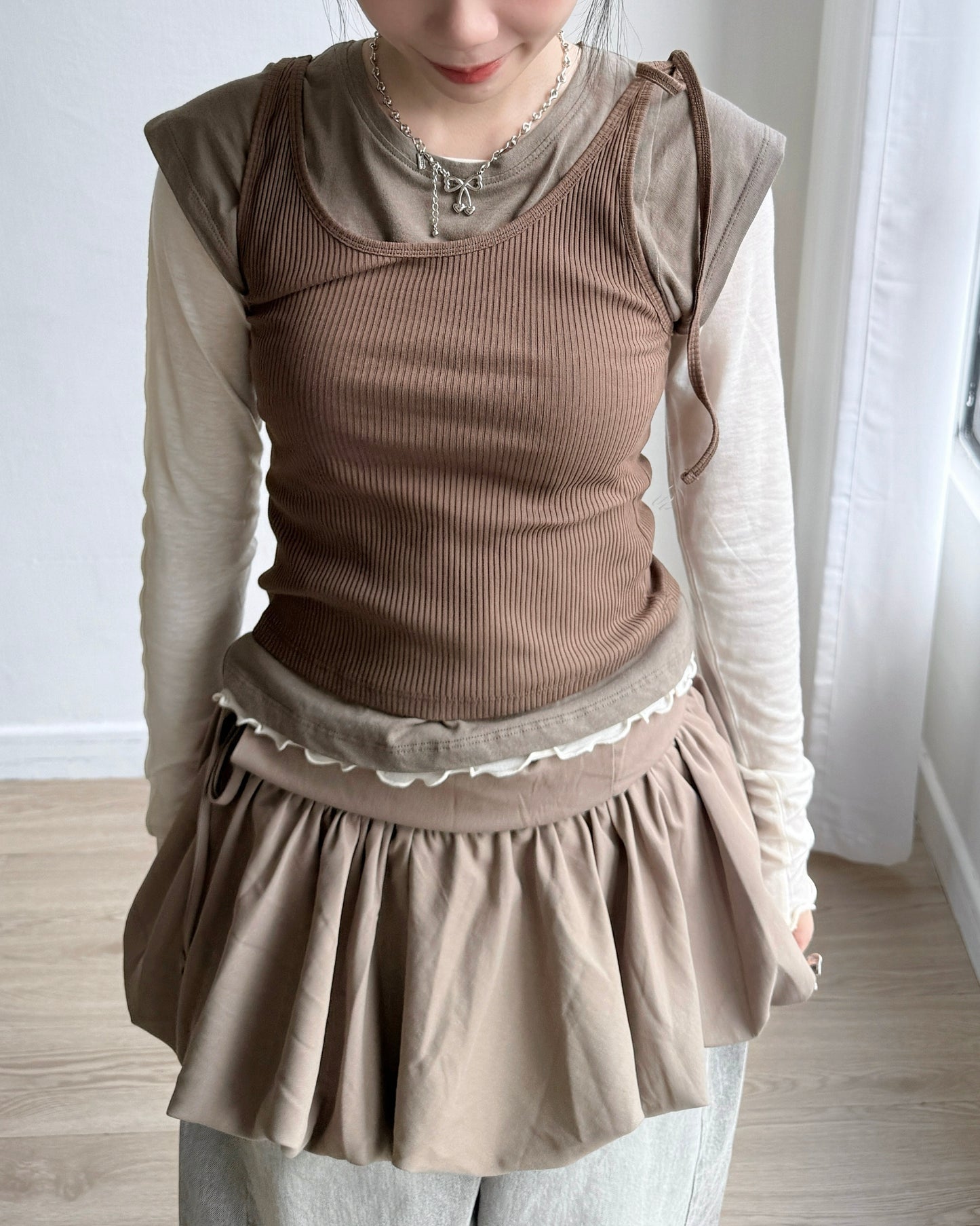 TP548 Basic TEE - Beige | Brown | Navy | Charcoal