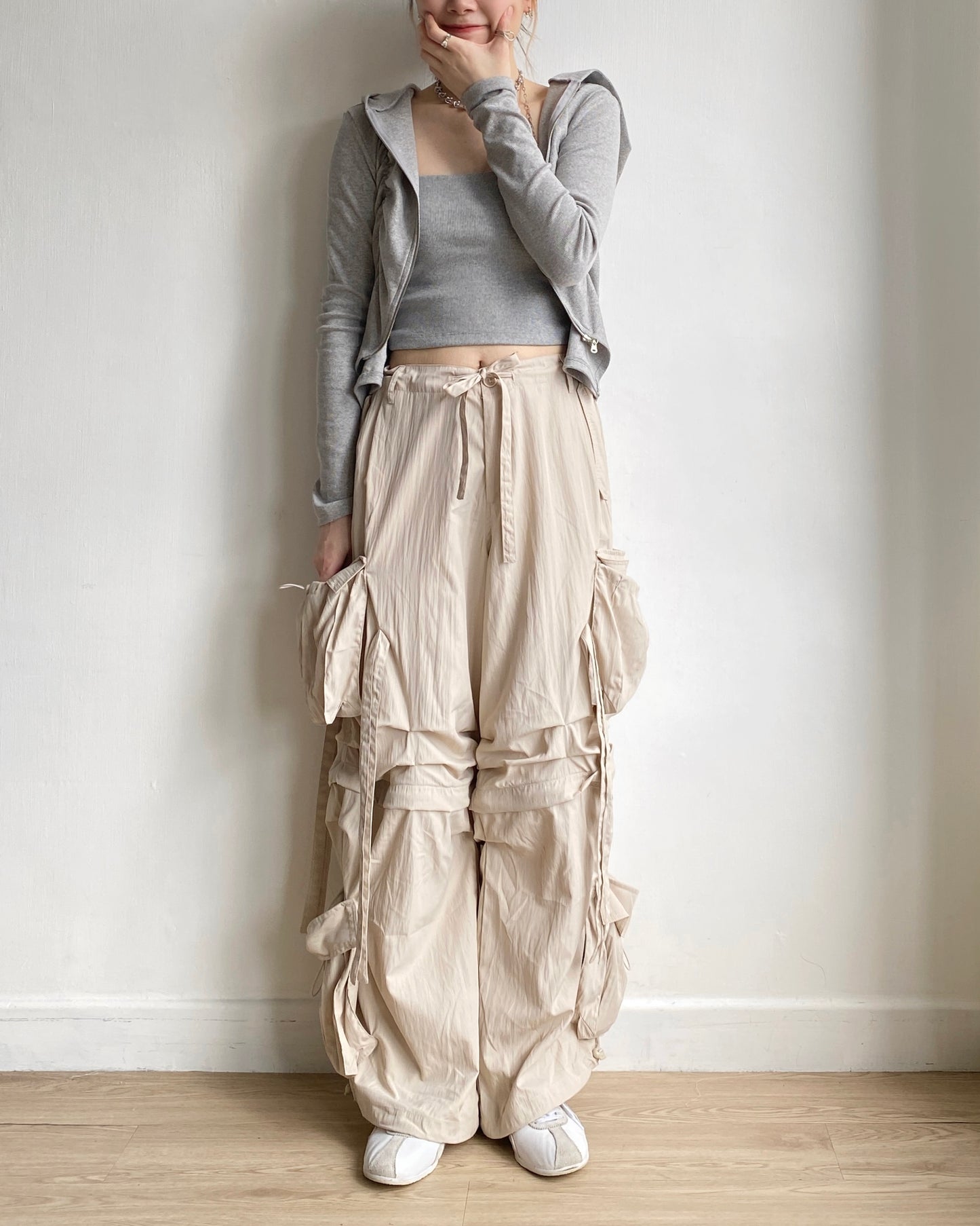 PT069 2way Pants - Beige | Black