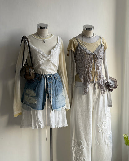 VT282 Embroidered OPS - White | Black