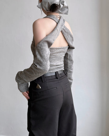 TP544 Dual Bolero Knit - Gray | Ivory | Black