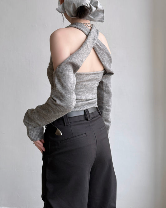 TP544 Dual Bolero Knit - Gray | Ivory | Black
