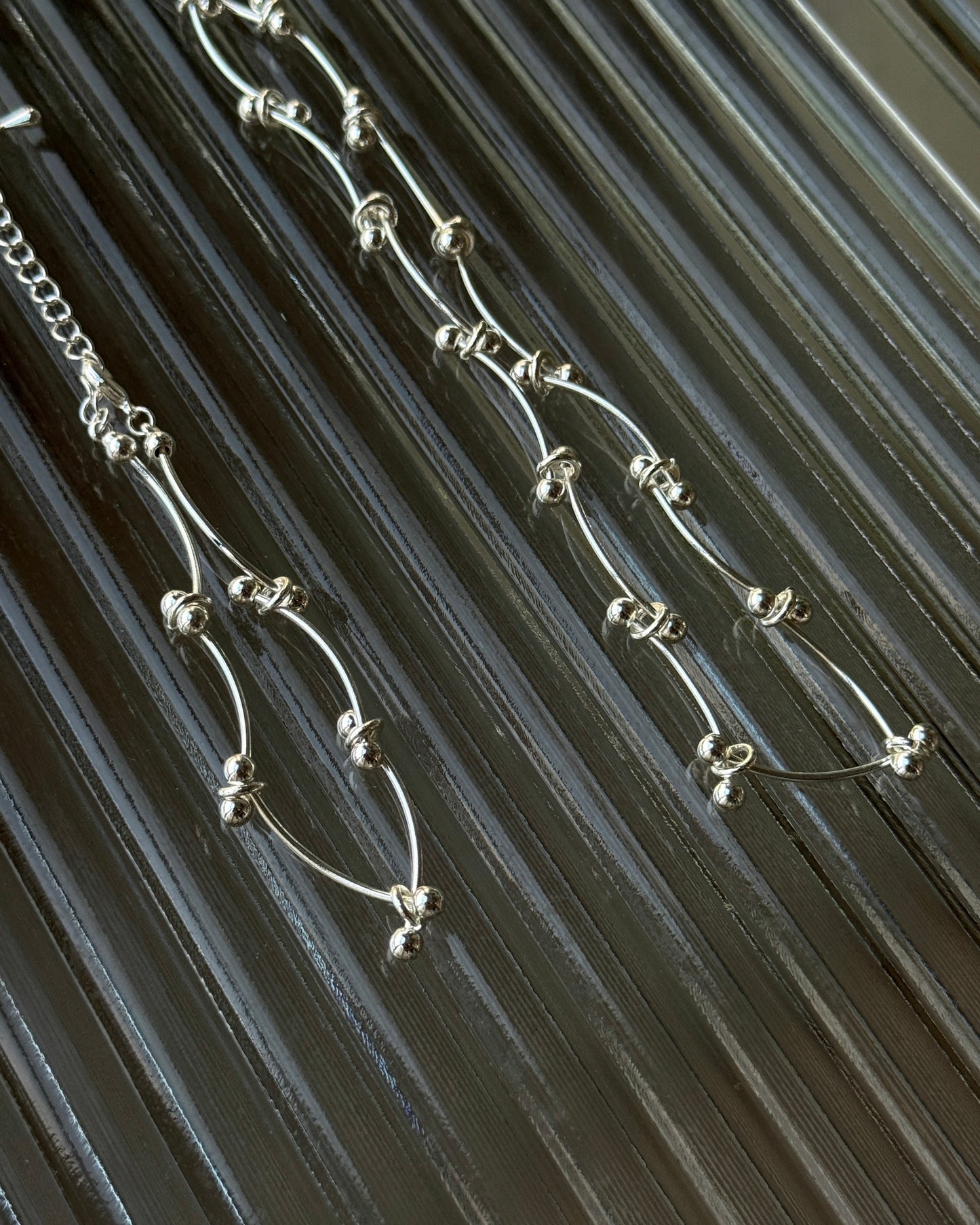 KA427 Twin Wire Knot Necklace | Bracelet