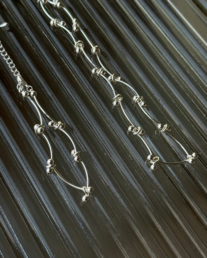 KA427 Twin Wire Knot Necklace | Bracelet