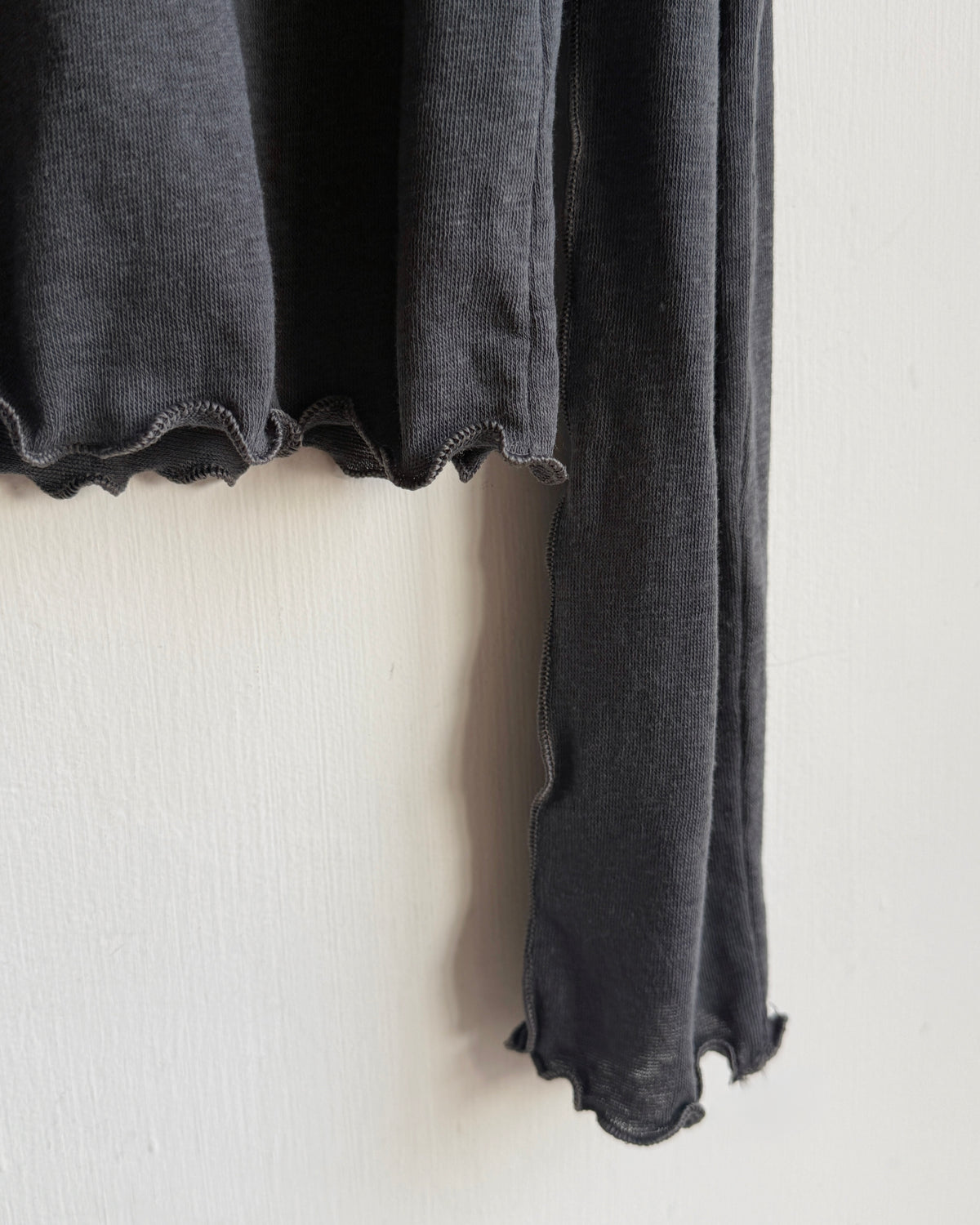 TP621 Lettuce Seam Long Sleeve - Ivory | Gray | Blue | Charcoal