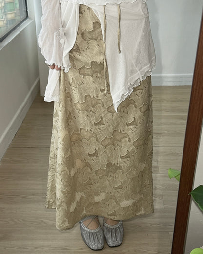 SK230 Textured Maxi Skirt - Beige | Charcoal | Black