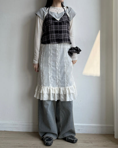 DS290 Lace Slip OPS - Ivory