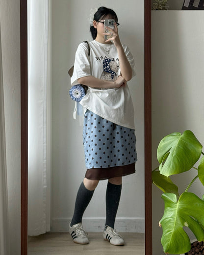 TP583 DogDog Print TEE - White | Gray