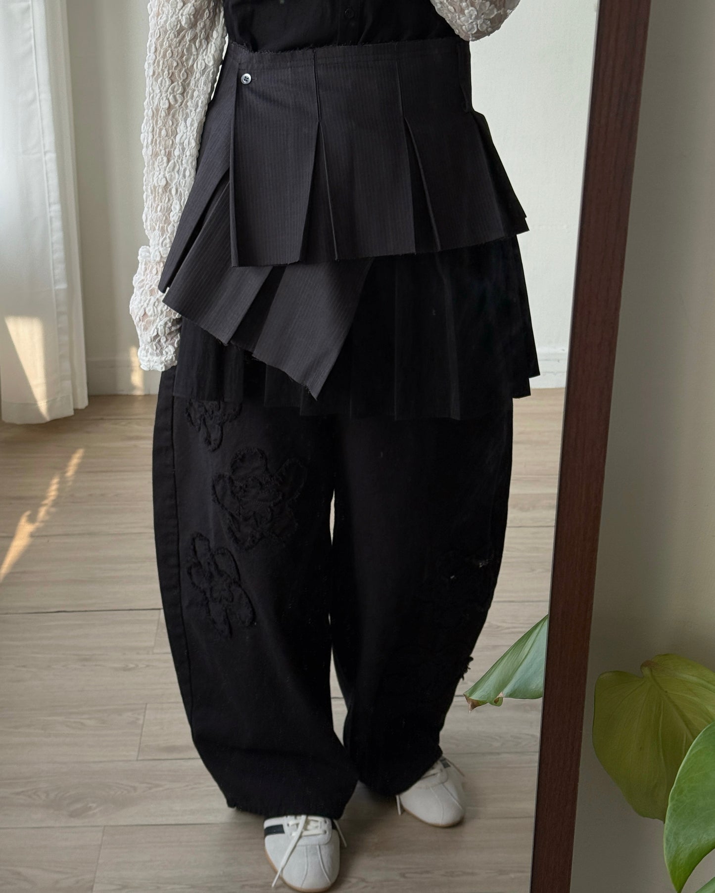 SK216 Elastic Pleated Skirt