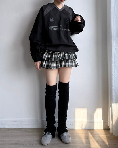 TP550 Nylon Sweatshirt - White | Black