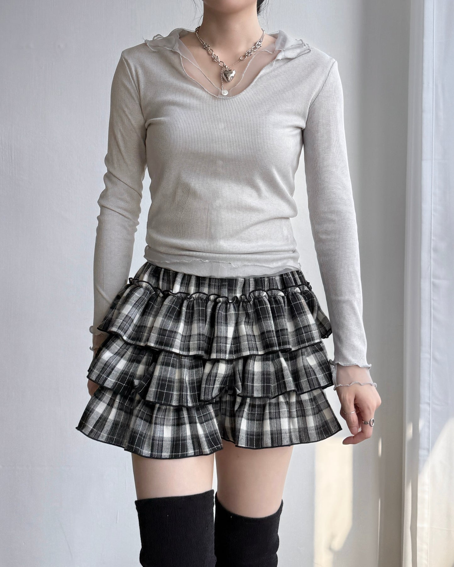 TP549 Twin Veil Set - Gray | Charcoal