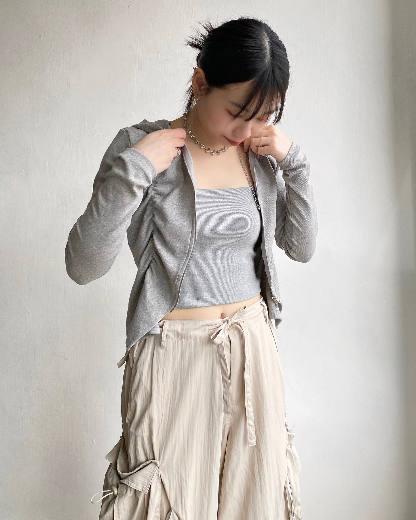 JK038 Casual Jacket - Gray | White | Black