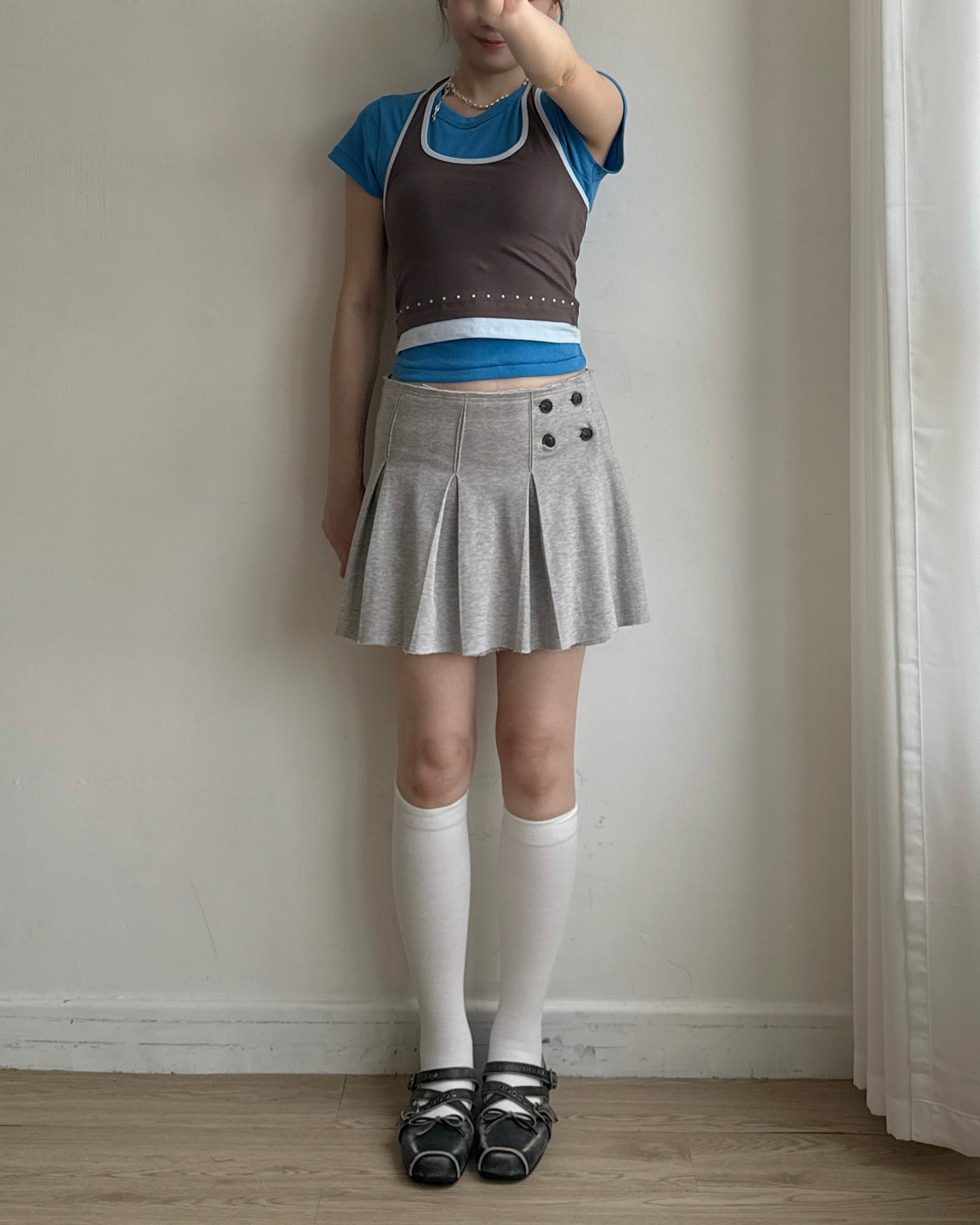 TP592 Basic TEE - White | Blue | Orange | Charcoal