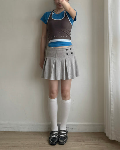 TP592 Basic TEE - White | Blue | Orange | Charcoal