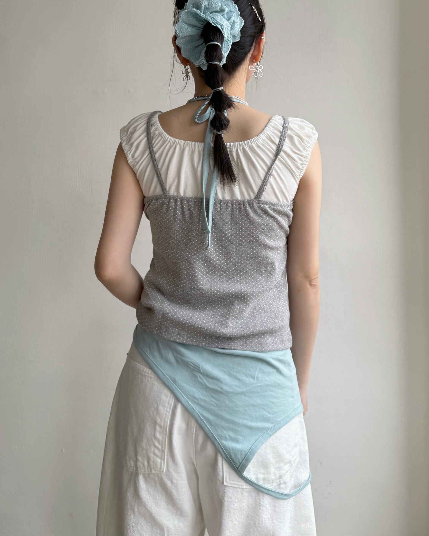 VT285 Flat Off Vest - White | Gray | Red
