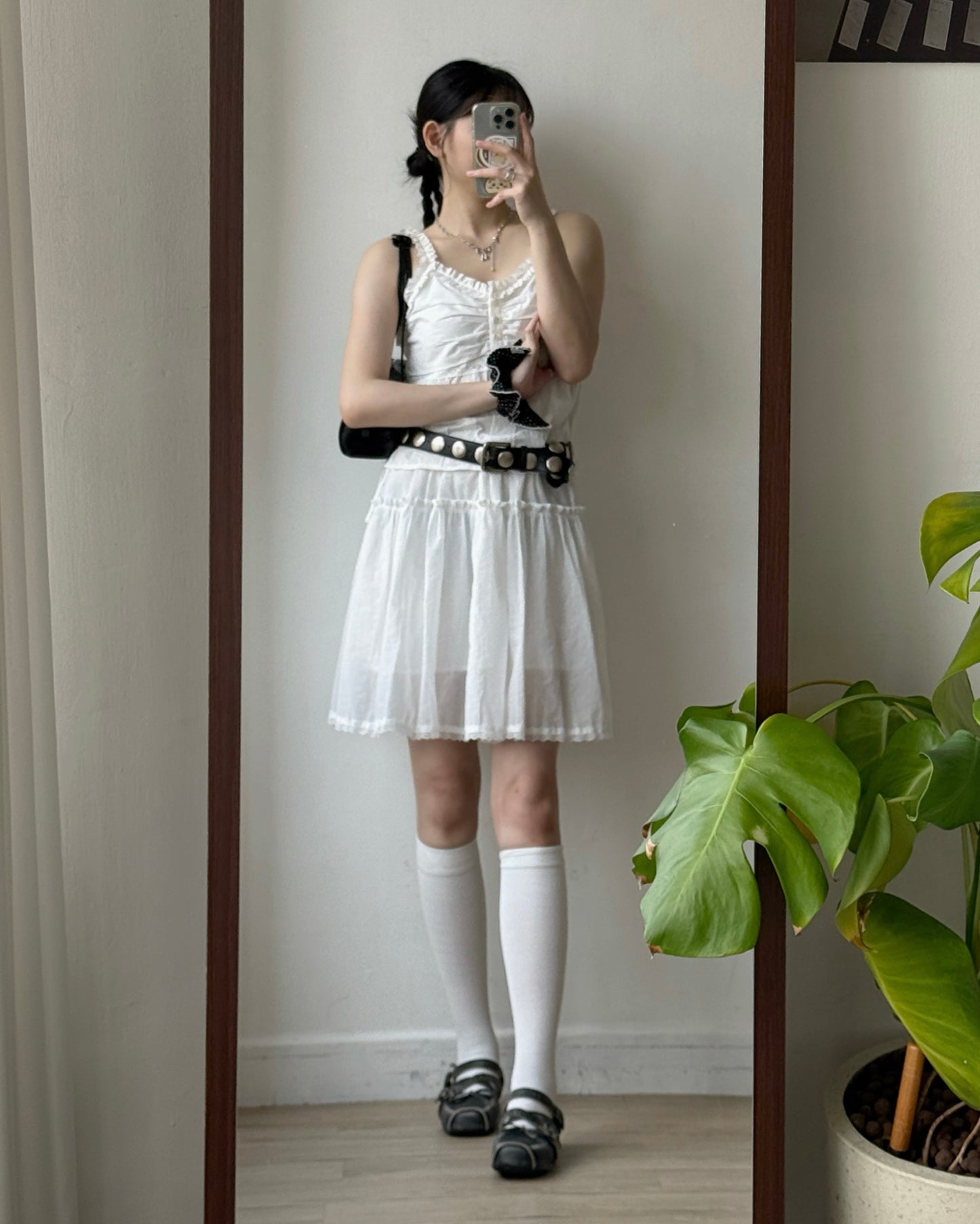 VT305 Candy Lace Vest - White | Black