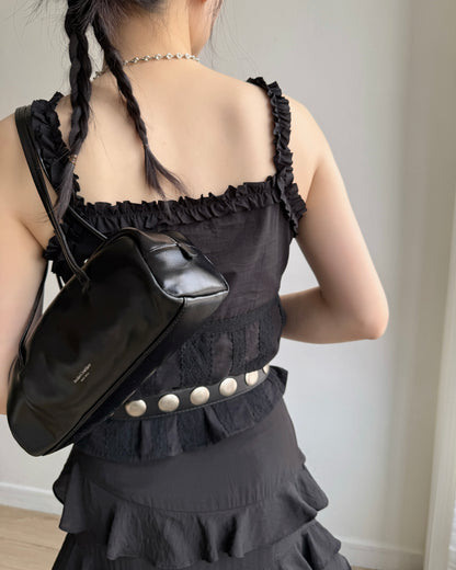 VT305 Candy Lace Vest - White | Black