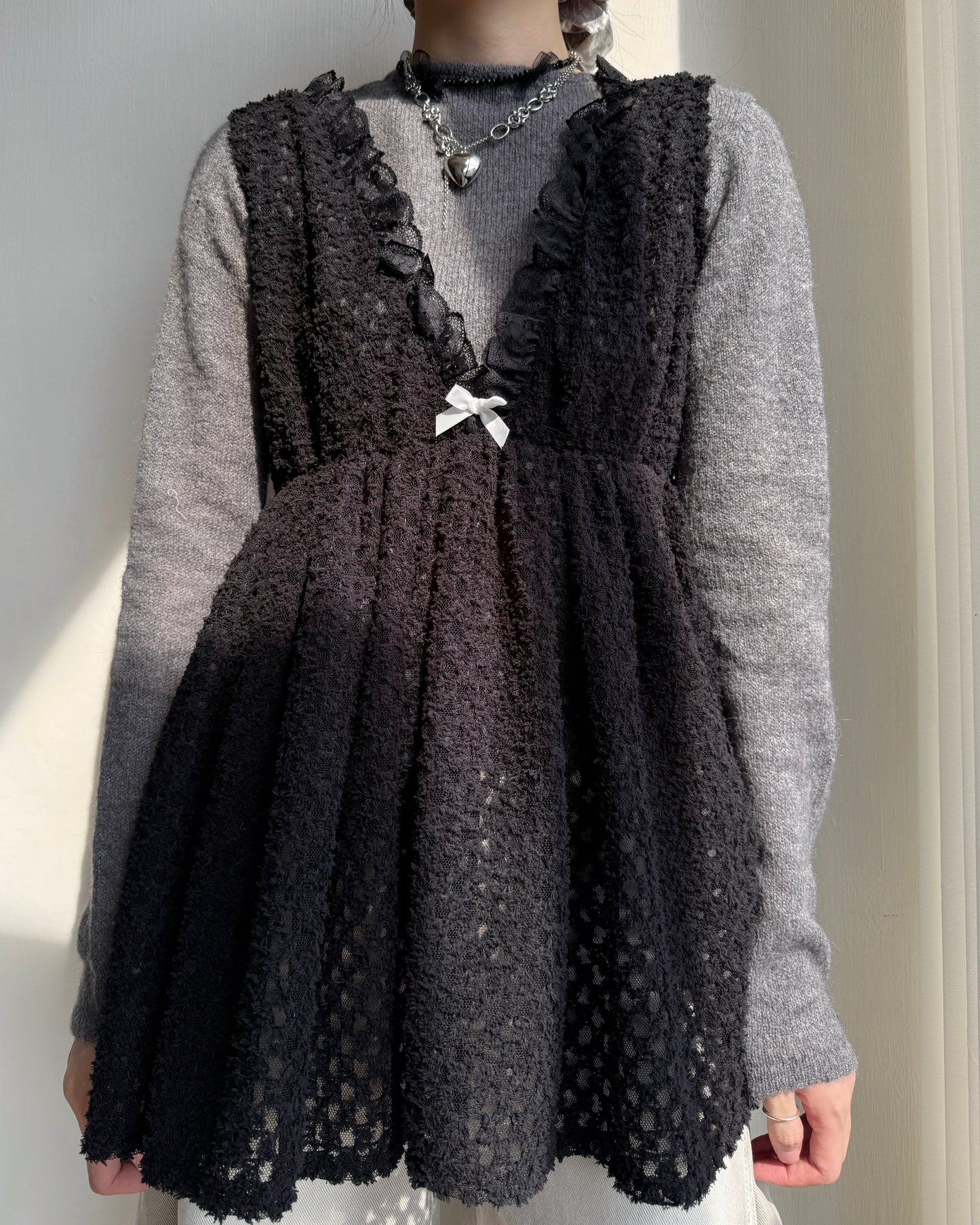 CD057 Alpaca Lily Cardigan - Purple | Turquoise | Gray