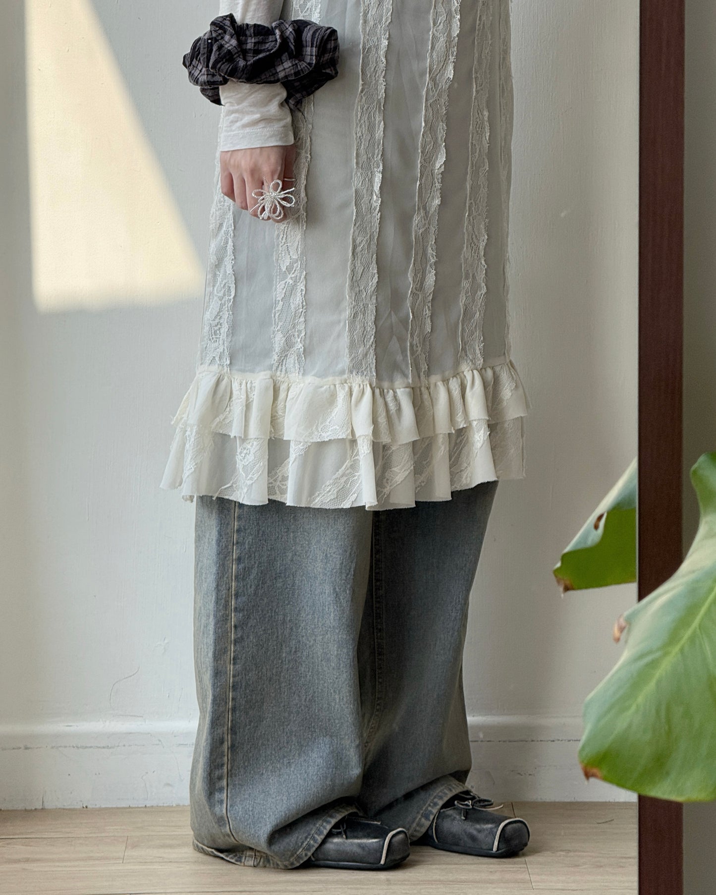 DS290 Lace Slip OPS - Ivory