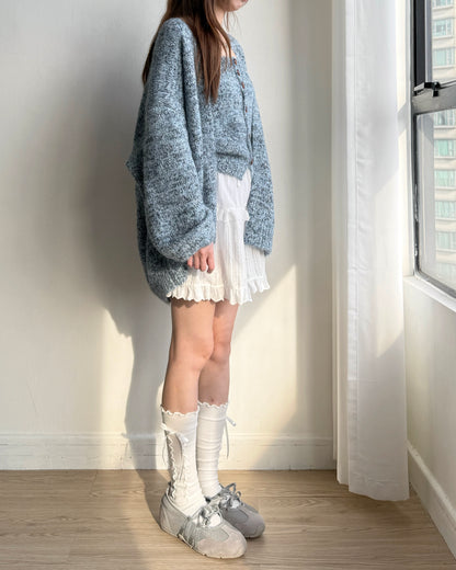 CD056 Cardigan Top Set - Yellow | Blue