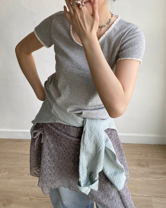 TP513 Must Have!!! Comfort TEE - White | Gray