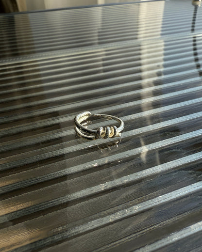 KA383 S925 Knot Ring