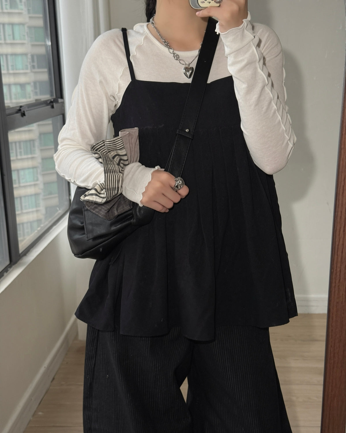 TP621 Lettuce Seam Long Sleeve - Ivory | Gray | Blue | Charcoal