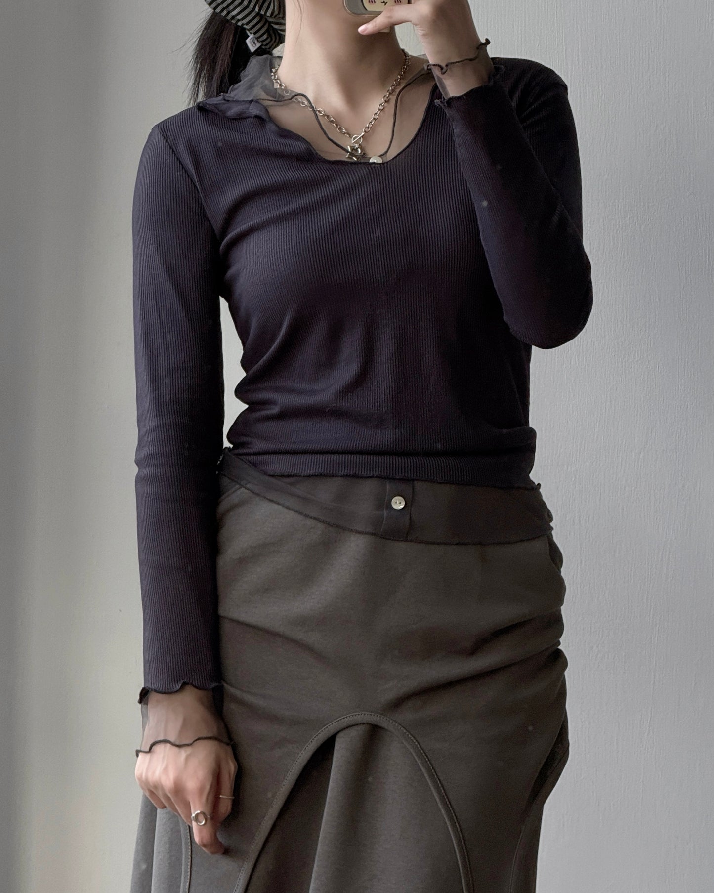 TP549 Twin Veil Set - Gray | Charcoal