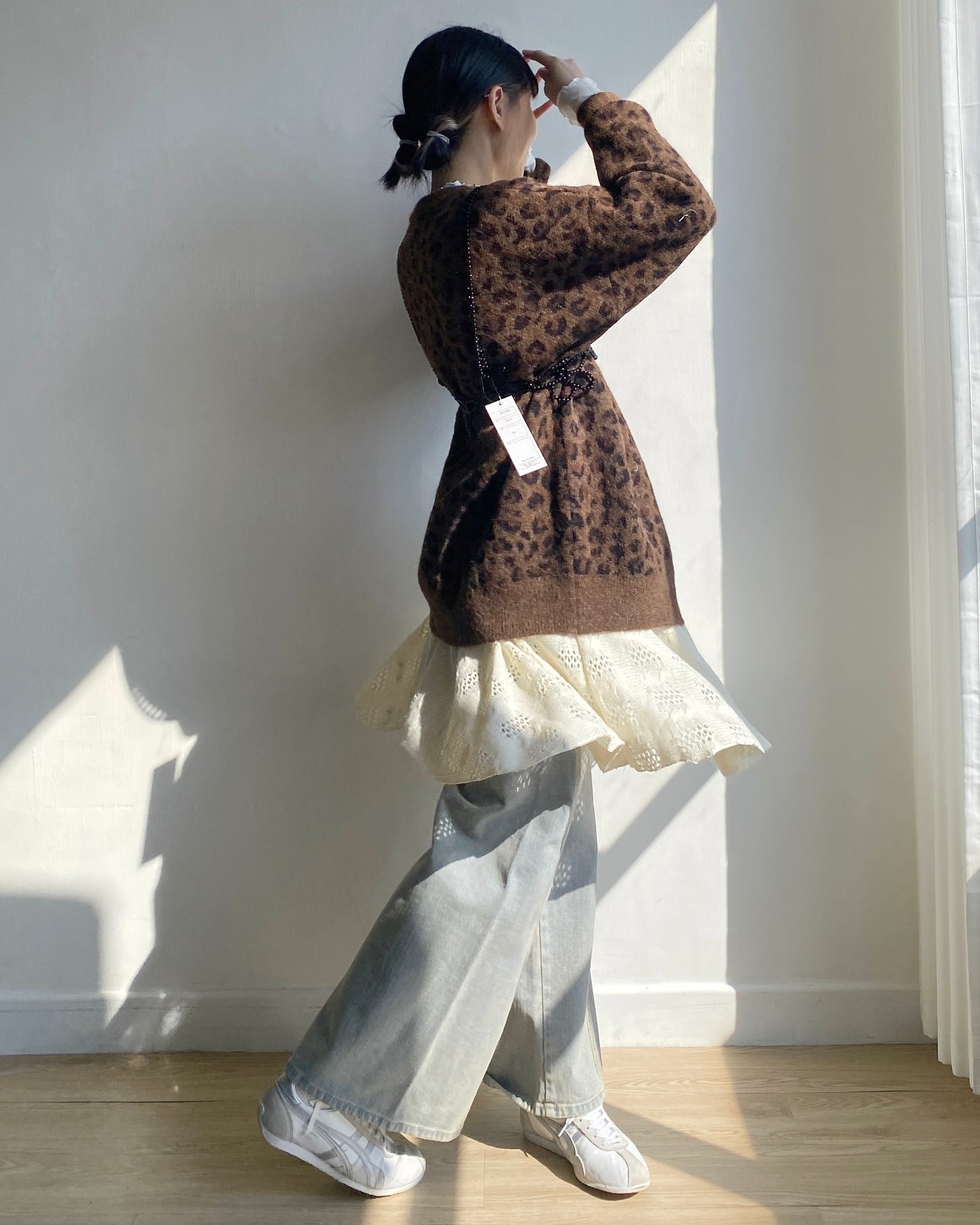 現貨 SK179 Twist Pattern 2Way Skirt - Ivory | Gray