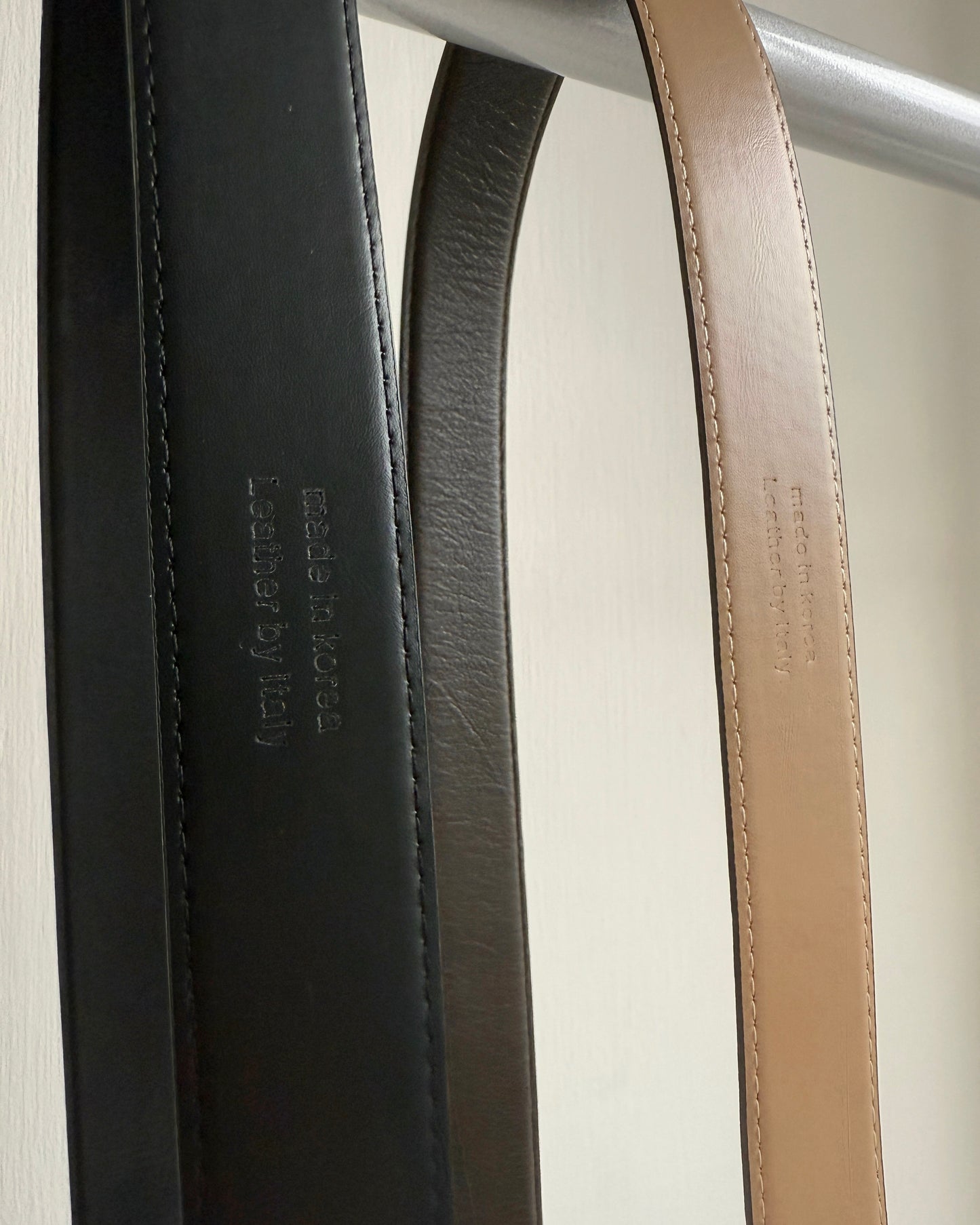 KA348 Leather Belt -Black | Brown