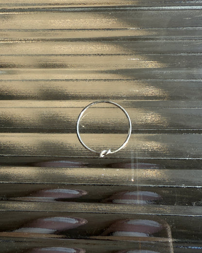 KA386 S925 Slim Heart Ring