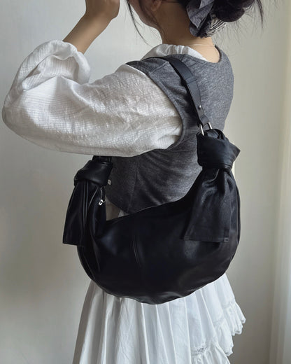 早鳥限定優惠🥨 BG034 Side-Knotted Lambskin Hobod