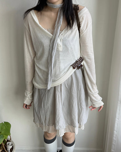TP616 V-neck Button Sweatshirt - 6colour