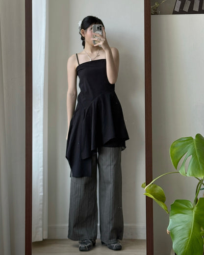 DS291 Chiffon OPS - Black | White