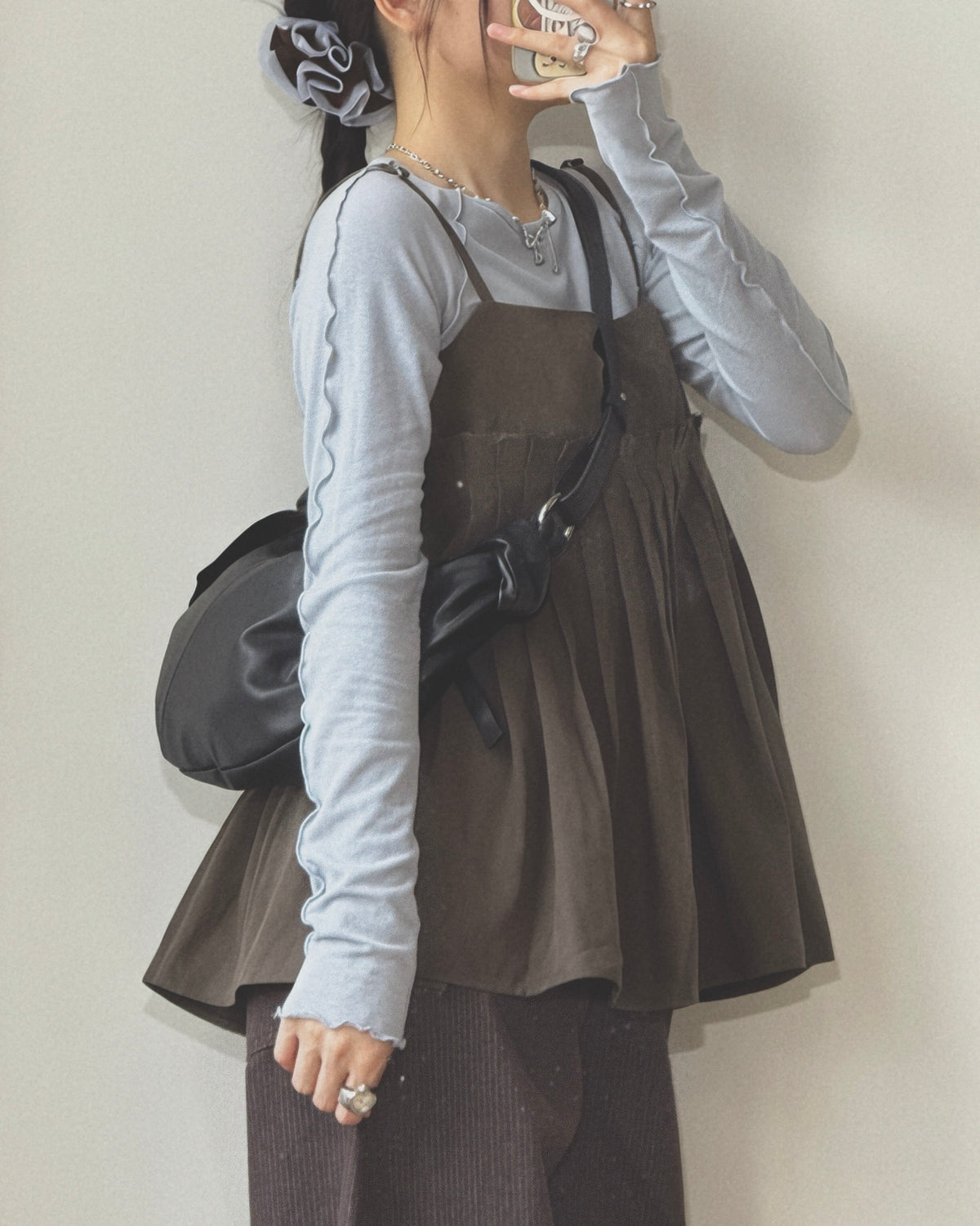 早鳥限定優惠🥨 BG034 Side-Knotted Lambskin Hobod